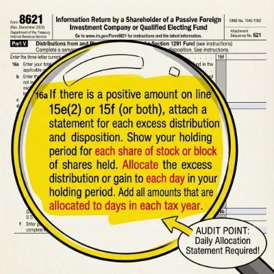 Visualizing the throwback allocation of PFIC income to prior taxable years
