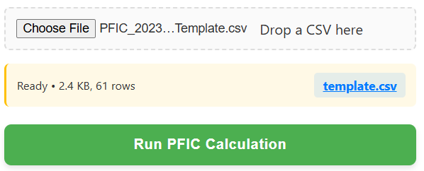 Run MTM Calculation Example